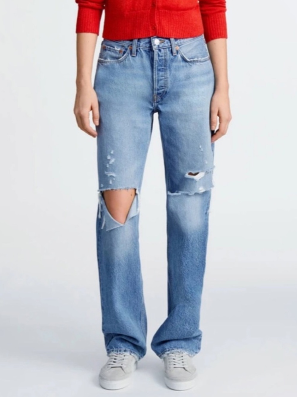 Re/Done 90s Comfy Ripped Relaxed Jeans